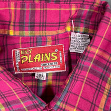 Load image into Gallery viewer, Vintage Ely Plains Cowboy Western Pink Plaid Check Popper Long Sleeve Shirt