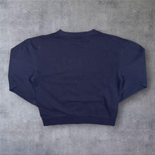 Load image into Gallery viewer, Champion Michigan Wolverines College Embroidered Spellout Navy Blue Sweatshirt