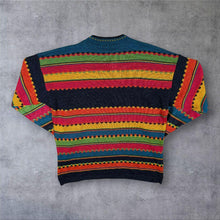 Load image into Gallery viewer, Vintage 90s The Sweater Shop Jumper Multicolour Aztec Crazy Knit Made in UK
