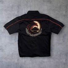Load image into Gallery viewer, Harley Davidson MotorClothes Mechanic Shirt Mens M Black Embroidered Biker