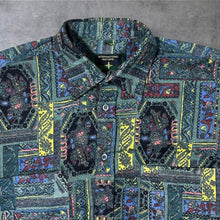 Load image into Gallery viewer, Vintage International Waters Flannel Shirt Mens 37/38 M L Abstract Paisley Pattern