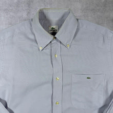 Load image into Gallery viewer, Vintage Lacoste Classic Pale Blue Long Sleeve Cotton Button-Down Shirt