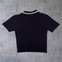 Load image into Gallery viewer, Early 00's Umbro Classic Embroidered Mini Logo Black Short Sleeve Polo Shirt