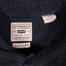 Load image into Gallery viewer, Levis Jackson Worker Black Corduroy Overshirt Shirt Mens XL Relaxed Workwear