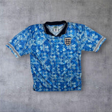 Load image into Gallery viewer, England 1990 Third Shirt Score Draw Retro Italia 90 Blue Football Jersey Large
