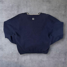 Load image into Gallery viewer, Early 00's Wilson Embroidered Mini Logo Navy Blue Golf Lined Sweatshirt