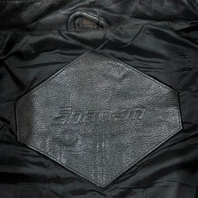 Load image into Gallery viewer, Vintage 90s Snap-on Genuine Leather Jacket Black Workwear Bomber XL