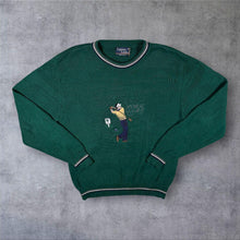 Load image into Gallery viewer, Vintage 90's Cypress Links Golf Motif Embroidered Green Cotton Knit Jumper