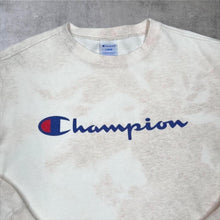 Load image into Gallery viewer, Champion Classic Big Logo Spellout Tie Dye Crewneck Sweatshirt