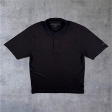 Load image into Gallery viewer, Greg Norman Golf Sports Polyester Black Short Sleeve Polo Shirt