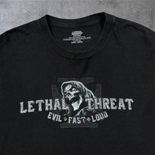 Load image into Gallery viewer, Lethal Threat "Evil Fast Loud" Gothic Biker Grim Reaper Graphic T-Shirt