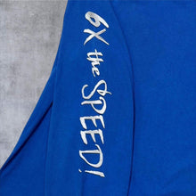 Load image into Gallery viewer, Busch Gardens "6X The Speed!" Souvenir Spellout Graphic Long Sleeve T-Shirt