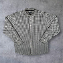 Load image into Gallery viewer, Wrangler Western Black Grey White Plaid Check Long Sleeve Cotton Shirt