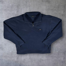 Load image into Gallery viewer, Vintage Kickers XL Navy Blue Quarter Zip Fleece Pullover Sweatshirt Y2K