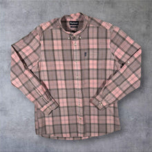 Load image into Gallery viewer, Barbour Tailored Fit Shirt XL 46 Pink Check Grandad Collar Altered Mens