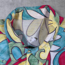 Load image into Gallery viewer, Vintage 90's Abstract Hawaiian Floral Multi Colour Patterned Short Sleeve Shirt
