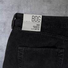 Load image into Gallery viewer, BDG Urban Outfitters Corduroy Mom Trousers W34 L34 Black High Waist 34 x 32