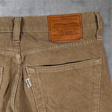 Load image into Gallery viewer, Levi's 511 Premium White Tab Brown Cord Corduroy Slim Fit Trousers Jeans