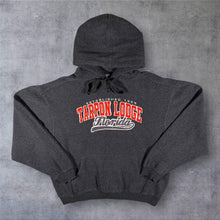 Load image into Gallery viewer, Tarpon Lodge Florida Embroidered Tourist Spellout Dark Grey Hoodie