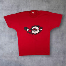 Load image into Gallery viewer, Vintage 80s Operation Santa Claus T Shirt Single Stitch Screen Stars USA Christmas
