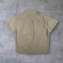 Load image into Gallery viewer, Wrangler "Regular" Classic Khaki Short Sleeve Linen Cotton Shirt