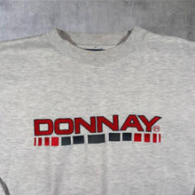 Load image into Gallery viewer, Early 00's Donnay International Embroidered Spellout Grey Crewneck Sweatshirt