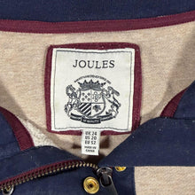 Load image into Gallery viewer, Joules Colour Block Sweatshirt UK 24 Quarter Zip Oatmeal Navy Burgundy Pullover
