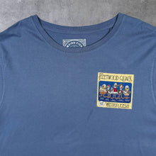 Load image into Gallery viewer, Weird Fish "Fleetwood Quack" Parody Music Spellout Graphic Blue T-Shirt