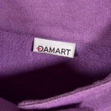 Load image into Gallery viewer, Vintage Damart Embroidered Floral Flower Motif Button Down Purple Sweatshirt