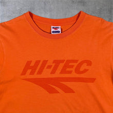 Load image into Gallery viewer, Hi-Tec Classic Big Logo Spellout Graphic Orange Cotton Short Sleeve T-Shirt