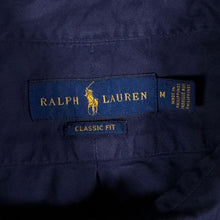 Load image into Gallery viewer, Ralph Lauren "Classic Fit" Navy Blue Long Sleeve Cotton Button-Down Shirt