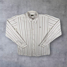 Load image into Gallery viewer, Early 00's Lee White Red Multi Striped Long Sleeve Cotton Shirt
