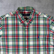 Load image into Gallery viewer, Polo Ralph Lauren Multi Plaid Check Cotton Short Sleeve Button-Down Shirt