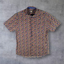 Load image into Gallery viewer, Pretty Green Shirt Mens Medium Paisley Psychedelic Mod Multicolour Short Sleeve M