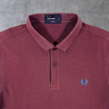 Load image into Gallery viewer, Fred Perry “Slim Fit” Mod Embroidered Mini Laurel Logo Faded Burgundy Polo Shirt