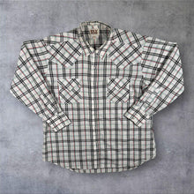 Load image into Gallery viewer, Ely Cattleman Western Shirt 17.5 XL XXL Plaid Pearl Snap Cowboy Rodeo Long Sleeve