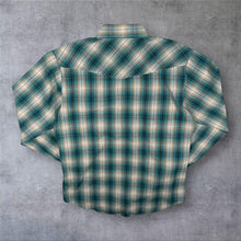 Load image into Gallery viewer, Vintage Roper Cowboy Western Multi Plaid Check Long Sleeve Popper Shirt