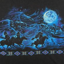 Load image into Gallery viewer, Vintage Cal Cru (1997) Habitat Native American Graphic Black Single Stitch Cotton T-Shirt