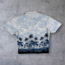 Load image into Gallery viewer, Vintage RJC Made In Hawaii Hawaiian Tropical Pattern Blue Mix Short Sleeve Shirt