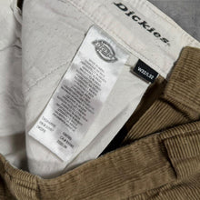 Load image into Gallery viewer, Dickies Corduroy Trousers Mens W32 L32 Brown Khaki Straight Leg Workwear
