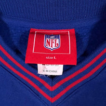 Load image into Gallery viewer, New York Giants NFL Pullover Sweatshirt Large Blue Red V Neck Mesh Sleeve