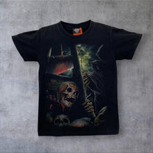 Load image into Gallery viewer, Early 00’s Rock Eagle Gothic Horror Fantasy Grim Reaper Executioner Graphic T-Shirt