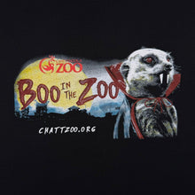 Load image into Gallery viewer, Chattanooga Zoo "Boo In The Zoo" USA Tourist Animal Graphic Black Cotton T-Shirt