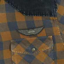 Load image into Gallery viewer, Harley Davidson MotorClothes Shirt Mens 2XL Plaid Denim Biker Graphic Back XXL