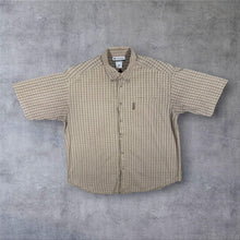 Load image into Gallery viewer, Columbia Sportswear Mens XL Plaid Check Shirt Brown Short Sleeve Button Down
