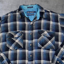 Load image into Gallery viewer, Early 00’s Van Heusen “Winterweights” Tartan Plaid Check Long Sleeve Flannel Shirt