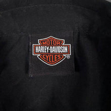 Load image into Gallery viewer, Harley Davidson Vehicle Operations York PA Work Shirt Black Y2K Biker Medium M