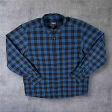 Load image into Gallery viewer, Patagonia Fezzman Shirt Mens XL Blue Black Buffalo Check Long Sleeve 53936