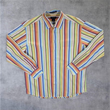 Load image into Gallery viewer, GANT Long Beach Poplin Regular Fit Rainbow Striped Long Sleeve Cotton Dress Shirt