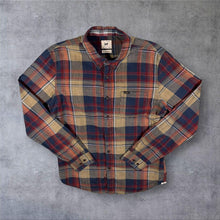 Load image into Gallery viewer, Early 00's Lee Navy Blue Red Multi Check Long Sleeve Cotton Button-Down Shirt